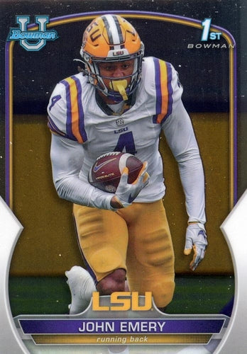 #67 John Emery - LSU Tigers - 2022 Bowman Chrome University Football