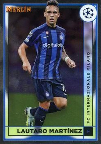 #67 Lautaro Martínez - Inter Milan - 2022-23 Merlin Chrome UEFA Club Competitions Soccer