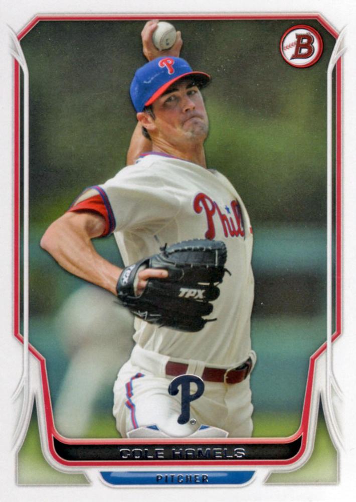 #67 Cole Hamels - Philadelphia Phillies - 2014 Bowman Baseball