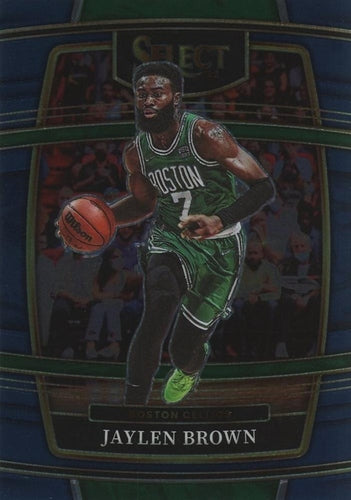 #67 Jaylen Brown - Boston Celtics - 2021-22 Panini Select - Blue Basketball