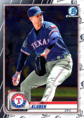 #67 Corey Kluber - Texas Rangers - 2020 Bowman Chrome Baseball