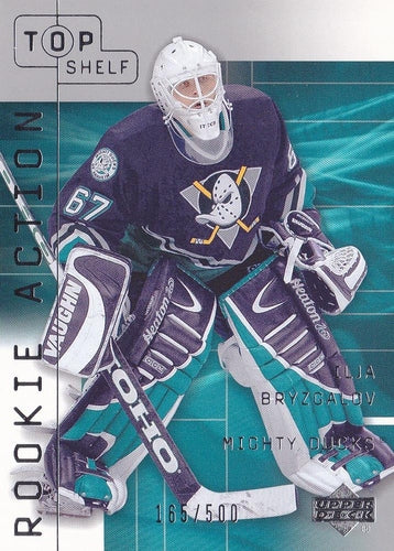 #67 Ilja Bryzgalov - Anaheim Mighty Ducks - 2001-02 Upper Deck Top Shelf Hockey