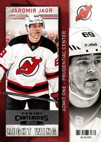 #67 Jaromir Jagr - New Jersey Devils - 2013-14 Panini Contenders Hockey