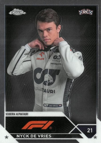 #67 Nyck De Vries - Scuderia AlphaTauri - 2023 Topps Chrome Formula 1 Racing
