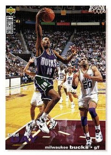 #67 Todd Day - Milwaukee Bucks - 1995-96 Collector's Choice Basketball