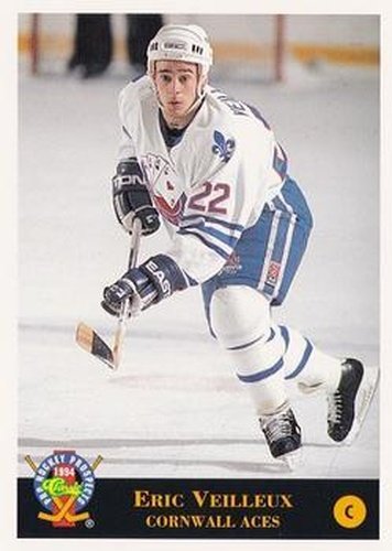 #67 Eric Veilleux - Cornwall Aces - 1994 Classic Pro Hockey Prospects Hockey