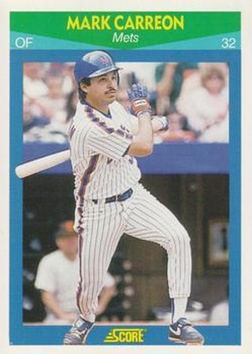 #67 Mark Carreon - New York Mets - 1990 Score Rising Stars Baseball