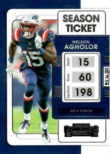 #67 Nelson Agholor - New England Patriots - 2021 Panini Contenders Football