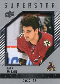 #HR67 Jack McBain - Arizona Coyotes - 2022-23 Upper Deck - Honor Roll Hockey