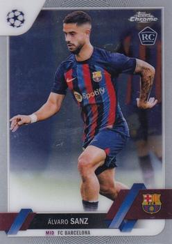 #67 Álvaro Sanz - FC Barcelona - 2022-23 Topps Chrome UEFA Club Competitions Soccer