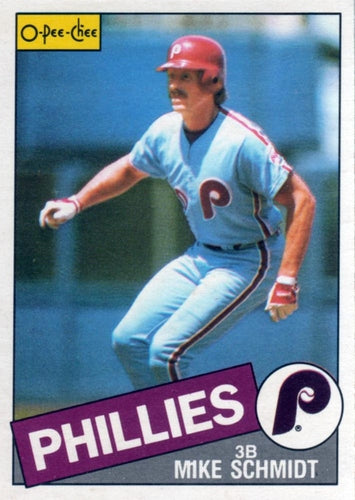 #67 Mike Schmidt - Philadelphia Phillies - 1985 O-Pee-Chee Baseball