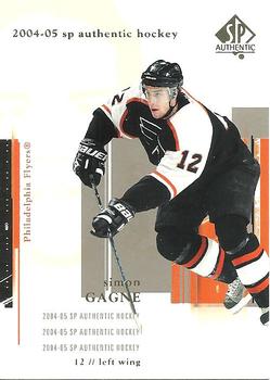 #67 Simon Gagne - Philadelphia Flyers - 2004-05 SP Authentic Hockey