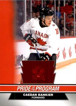 #67 Caedan Bankier - Canada - 2023 Upper Deck Team Canada Juniors - Red Foil Hockey
