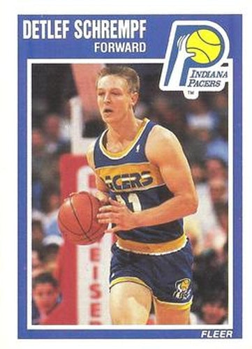 #67 Detlef Schrempf - Indiana Pacers - 1989-90 Fleer Basketball