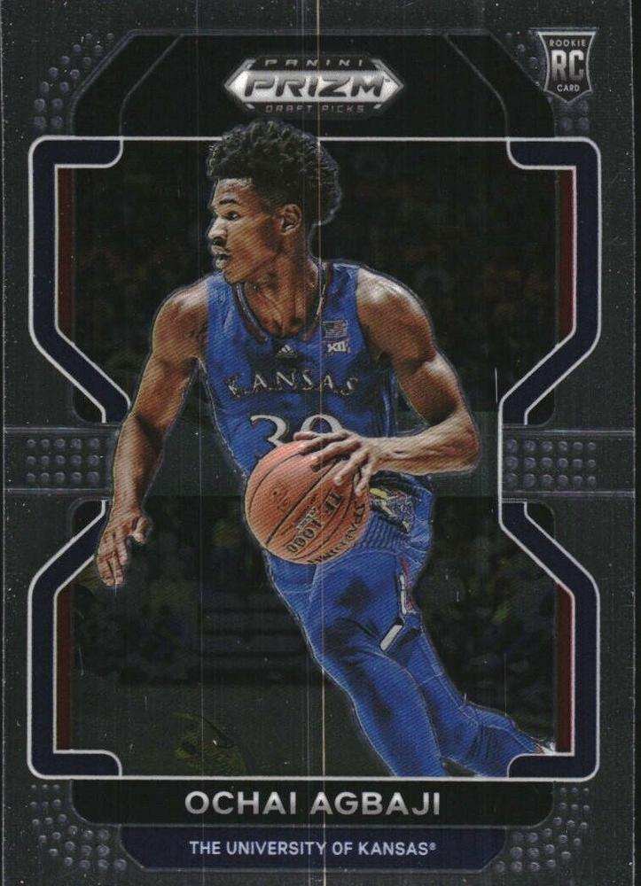 #67 Ochai Agbaji - Kansas Jayhawks - 2022 Panini Prizm Draft Picks Basketball