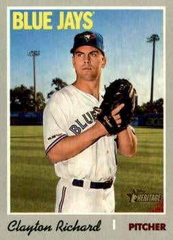 #680 Clayton Richard - Toronto Blue Jays - 2019 Topps Heritage Baseball