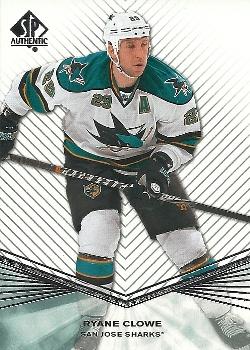 #111 Ryane Clowe - San Jose Sharks - 2011-12 SP Authentic Hockey