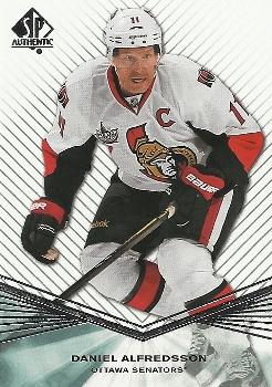 #118 Daniel Alfredsson - Ottawa Senators - 2011-12 SP Authentic Hockey