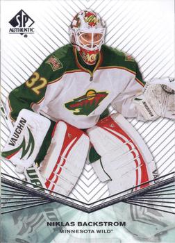 #119 Niklas Backstrom - Minnesota Wild - 2011-12 SP Authentic Hockey