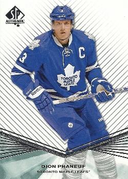 #122 Dion Phaneuf - Toronto Maple Leafs - 2011-12 SP Authentic Hockey