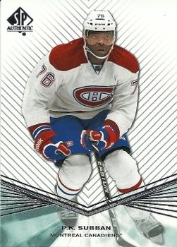 #1 P.K. Subban - Montreal Canadiens - 2011-12 SP Authentic Hockey
