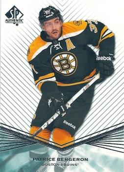 #22 Patrice Bergeron - Boston Bruins - 2011-12 SP Authentic Hockey