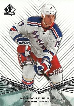 #5 Brandon Dubinsky - New York Rangers - 2011-12 SP Authentic Hockey