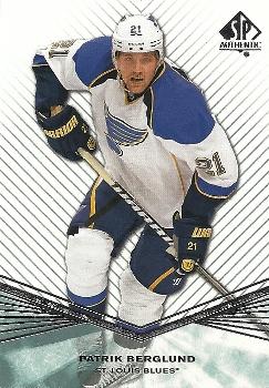 #68 Patrik Berglund - St. Louis Blues - 2011-12 SP Authentic Hockey