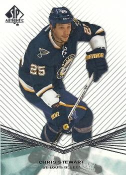 #75 Chris Stewart - St. Louis Blues - 2011-12 SP Authentic Hockey