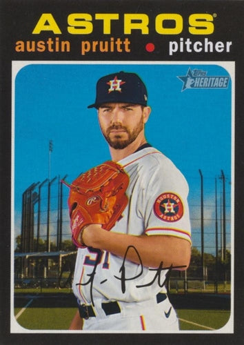 #681 Austin Pruitt - Houston Astros - 2020 Topps Heritage Baseball