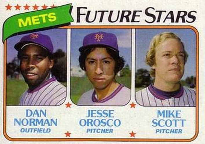 #681 Mets Future Stars Dan Norman / Jesse Orosco / Mike Scott - New York Mets - 1980 Topps Baseball