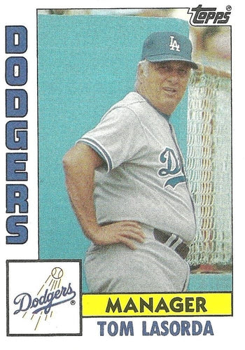 #681 Tom Lasorda - Los Angeles Dodgers - 1984 Topps Baseball