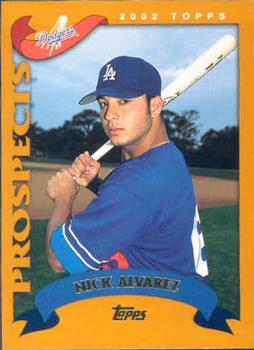 #681 Nick Alvarez - Los Angeles Dodgers - 2002 Topps Baseball