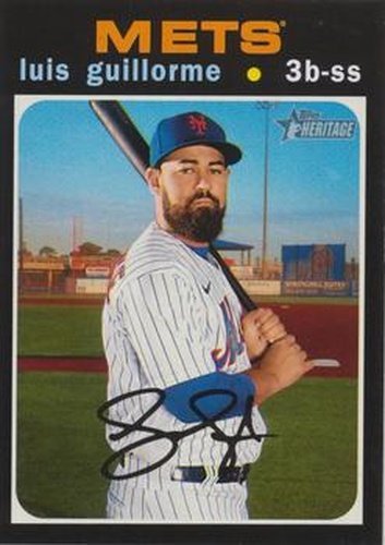 #682 Luis Guillorme - New York Mets - 2020 Topps Heritage Baseball