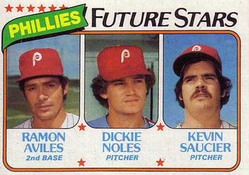 #682 Phillies Future Stars Ramon Aviles / Dickie Noles / Kevin Saucier - Philadelphia Phillies - 1980 Topps Baseball
