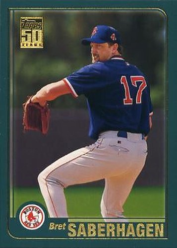 #682 Bret Saberhagen - Boston Red Sox - 2001 Topps Baseball