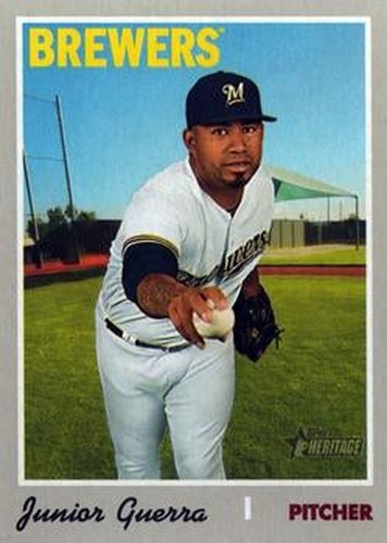 #683 Junior Guerra - Milwaukee Brewers - 2019 Topps Heritage Baseball