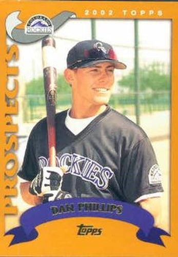 #684 Dan Phillips - Colorado Rockies - 2002 Topps Baseball