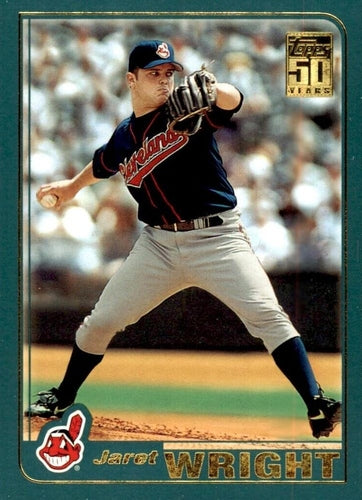 #684 Jaret Wright - Cleveland Indians - 2001 Topps Baseball