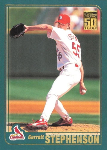 #686 Garrett Stephenson - St. Louis Cardinals - 2001 Topps Baseball