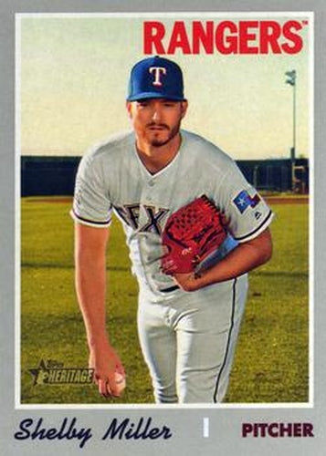 #686 Shelby Miller - Texas Rangers - 2019 Topps Heritage Baseball