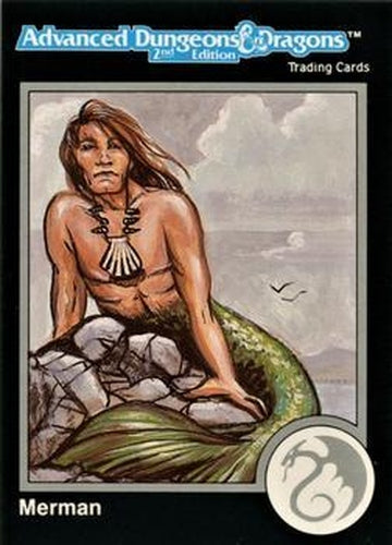#688 Merman - 1991 TSR Advanced Dungeons & Dragons - Silver