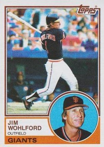 #688 Jim Wohlford - San Francisco Giants - 1983 Topps Baseball