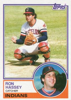 #689 Ron Hassey - Cleveland Indians - 1983 Topps Baseball