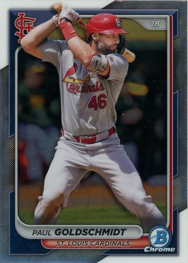#68 Paul Goldschmidt - St. Louis Cardinals - 2024 Bowman Chrome Baseball