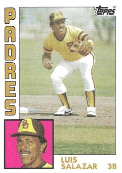 #68 Luis Salazar - San Diego Padres - 1984 Topps Baseball