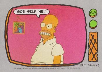 #68 God help me. - 1990 Topps The Simpsons