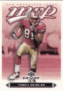#68 Terrell Owens - San Francisco 49ers - 2003 Upper Deck MVP Football