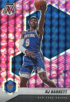 #68 RJ Barrett - New York Knicks - 2020-21 Panini Mosaic - Mosaic Camo Pink Basketball