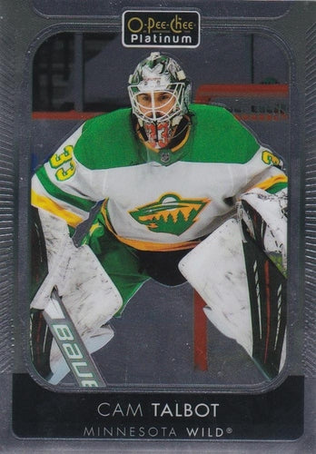 #68 Cam Talbot - Minnesota Wild - 2021-22 O-Pee-Chee Platinum Hockey